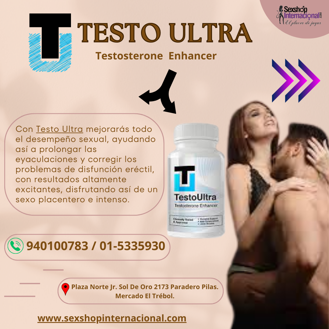 TESTO ULTRA POTENCIA MAS TESTOSTERONA - SEXSHOP PLAZA NORTE.